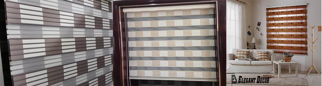 Sunscreen zebra blinds